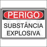 Perigo - Substância explosiva